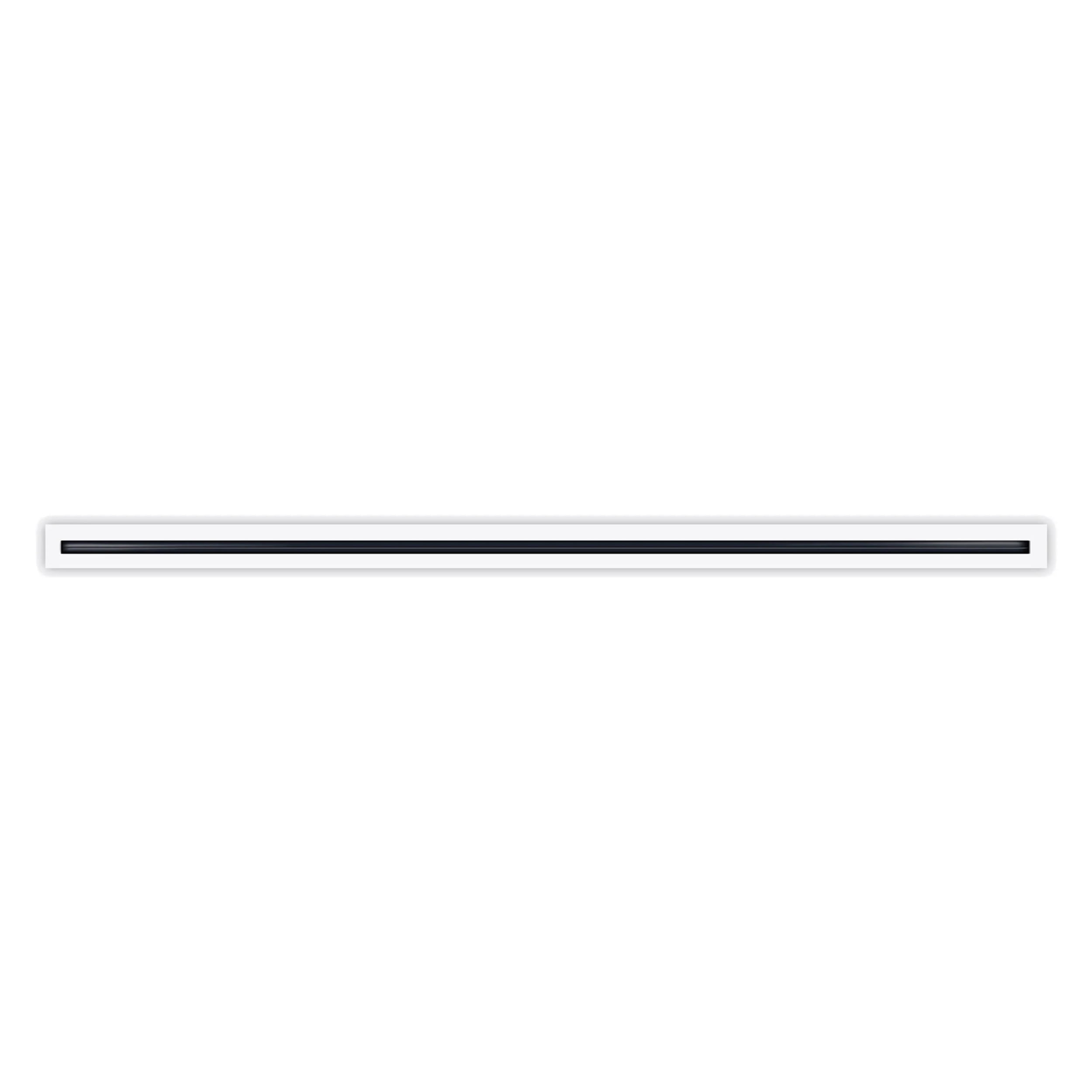 BUILDMART - 72" Linear Slot Diffuser - (1 Slot) Single Slot - White Decorative Aluminum Air Vent - Heating and Cooling Modern AC Vent Cover for Ceiling, Walls & Floors - Texas Buildmart