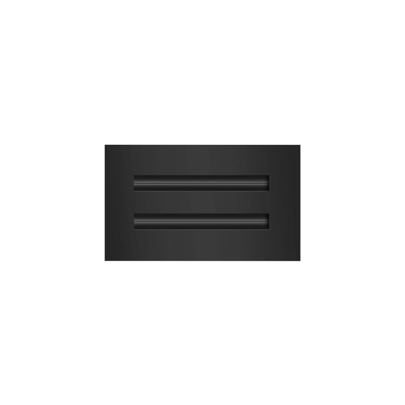 BUILDMART - 8x4 Modern AC Vent Cover - Decorative Black Aluminum Air Vent - Standard Linear Slot Diffuser - Heating and Cooling Register Grille for Ceiling, Walls & Floors - Texas Buildmart
