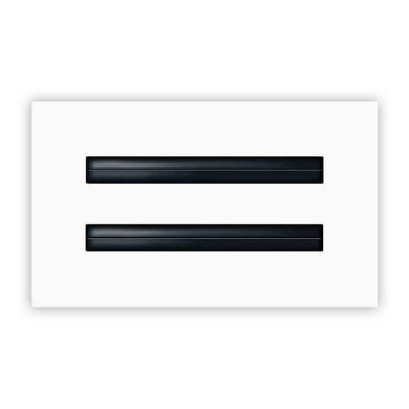 BUILDMART - 8x4 Modern AC Vent Cover - Decorative White Air Vent - Standard Linear Slot Diffuser - Register Grille for Ceiling, Walls & Floors - Texas Buildmart