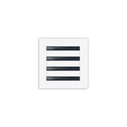 BUILDMART - 8x8 Modern AC Vent Cover - Decorative White Air Vent - Standard Linear Slot Diffuser - Register Grille for Ceiling, Walls & Floors - Texas Buildmart