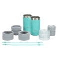 thumbnail image 1 of BUILT 5-in-1 14 oz Insulated Stainless Steel Can Cooler and Drink Sleeve Set, Cockatoo, 1 of 10