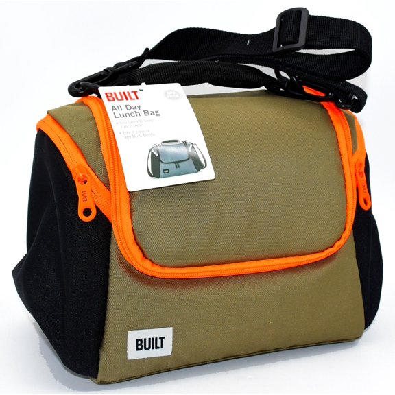 BUILT All Day Water Resistant Insulated Fabric Polyester Lunch Bag
