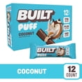 thumbnail image 1 of BUILT Bar Puff Protein Snack Bars, 17g Protein, Coconut Puff, Gluten Free - 12 Pack, 1 of 10