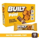 Built Bar Puff Protein Bar, Collagen, Gluten Free, Brownie Batter, 1.41oz Bars, 4 Count Box