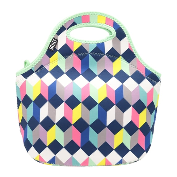 BUILT Gourmet to Go Neoprene Lunch Bag in Geo Pattern