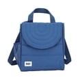 thumbnail image 1 of BUILT Insulated Reusable Polyester Kids Lunch Box Puffer Bag with Side Pocket, Navy, 1 of 8