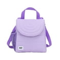 thumbnail image 1 of BUILT Insulated Reusable Polyester Kids Lunch Box Puffer Bag with Side Pocket, Purple, 1 of 8