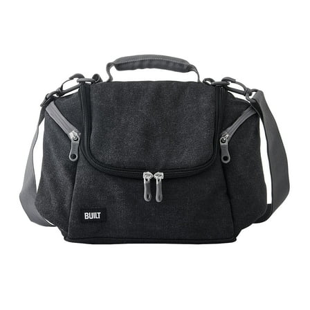 BUILT Oxford All Day Adult Reusable Lunch Bag Black