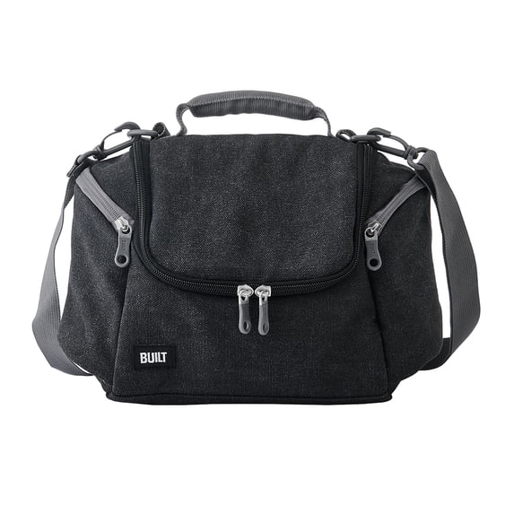 BUILT Oxford All Day Adult Reusable Lunch Bag Black