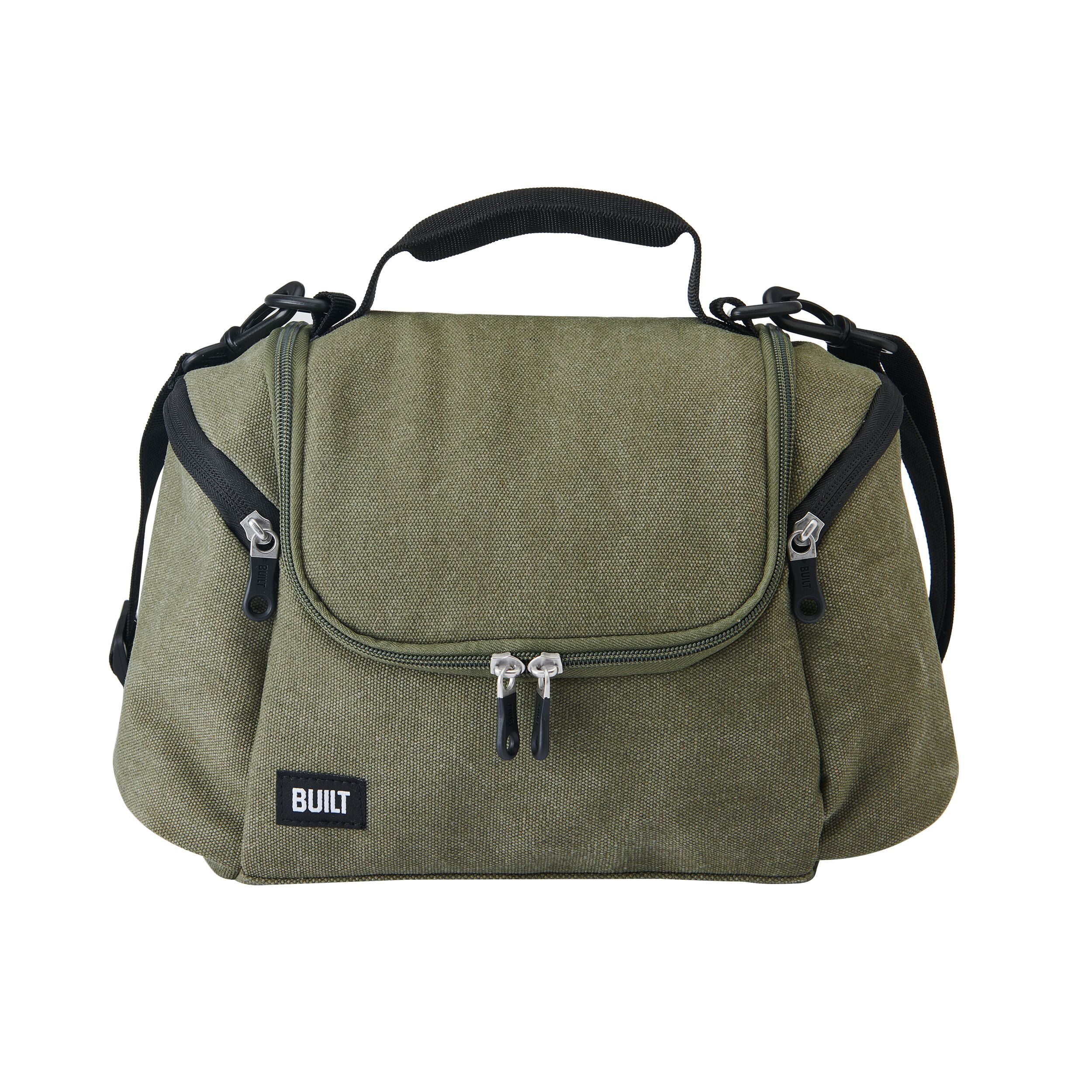 BUILT Oxford All Day Adult Reusable Lunch Bag Sage Green