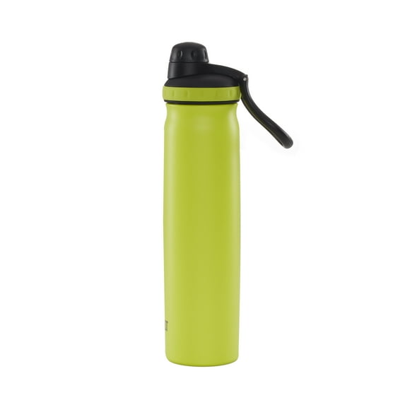 BUILT Prospect 24 oz Double-Wall Stainless Steel Insulated Water Bottle, Citron