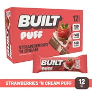 Built Bar Puff Protein Bar, Strawberries 'n Cream, 12-Pack