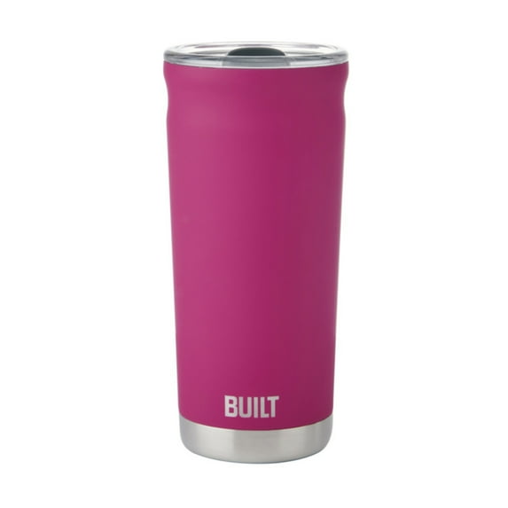 BUILT Torrent 20 oz Double-Wall Insulated Stainless Steel Tumbler Water Bottle, Magenta