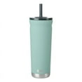 thumbnail image 1 of BUILT Torrent 24 oz Stainless Steel Insulated Tumbler Water Bottle with Straw and Lid, Mint, 1 of 12