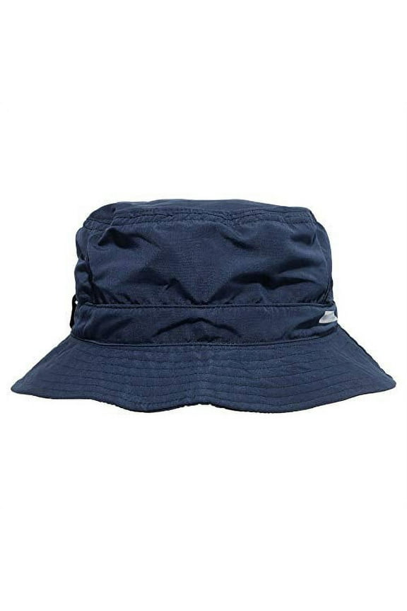 Adult Cooling Bucket Cap – Boonie Hat for Fishing, Camping, and Kayaking - Medium/Large, Navy