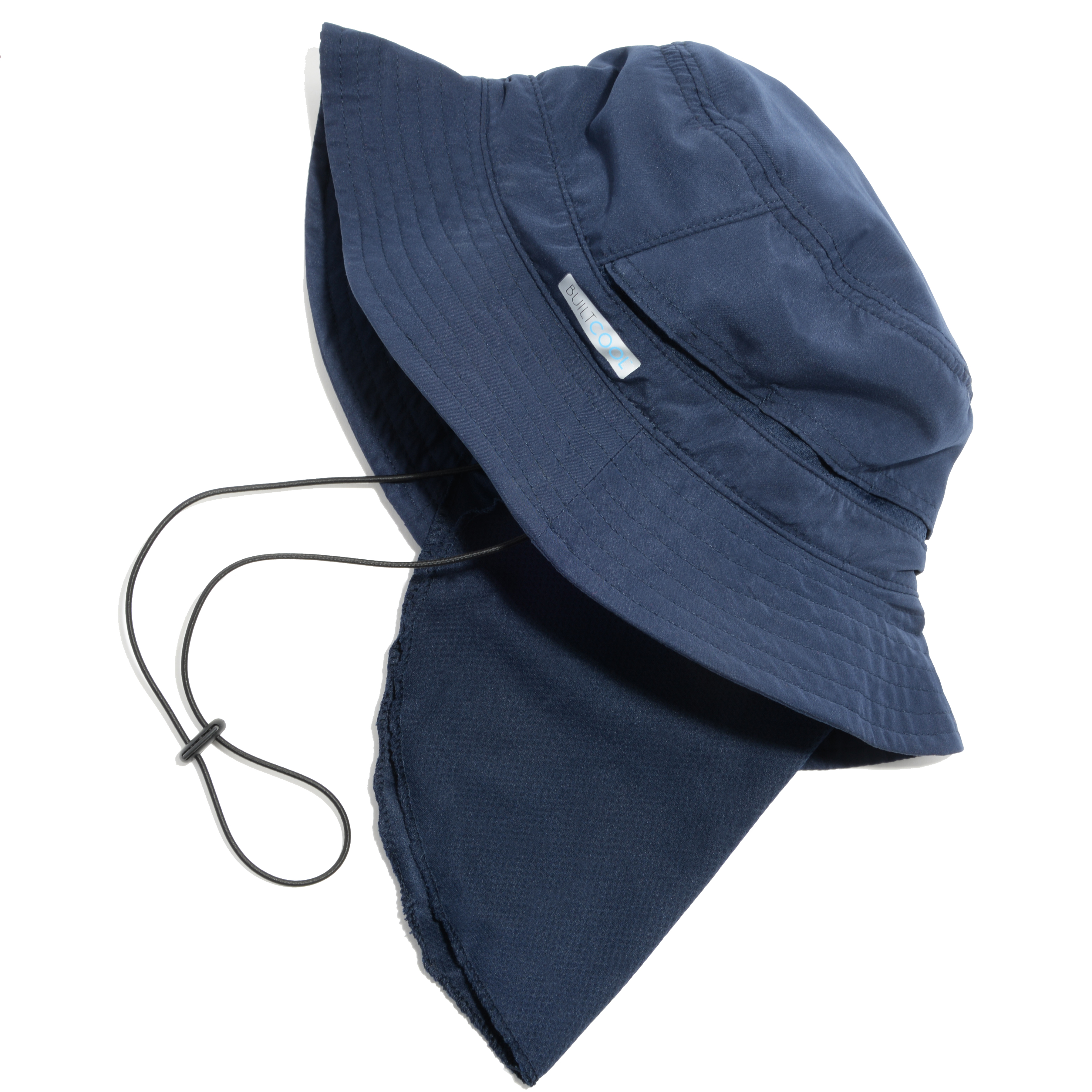 Tutu Hi-Vis Blue Boonie Hat With Neck Flap For Outdoor Work & Safety - One Size