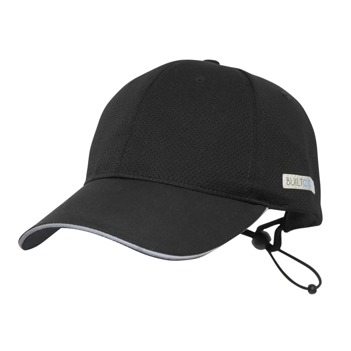 BUILTCOOL Adult Mesh Baseball Hat Men Women Cooling Ball Cap for Running Tennis and Golf One Size Black