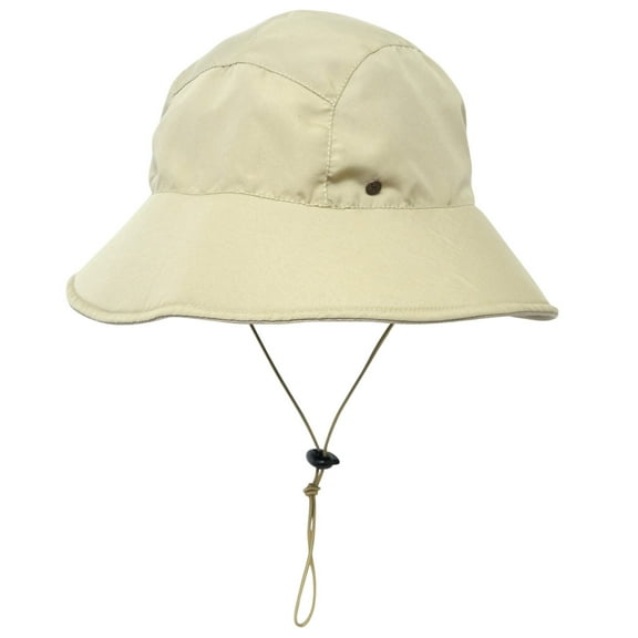 BUILTCOOL Adult Riverguide Bucket Cap - Adjustable Boonie Hat for Fishing, Camping, and Kayaking - Large/X-Large, Khaki
