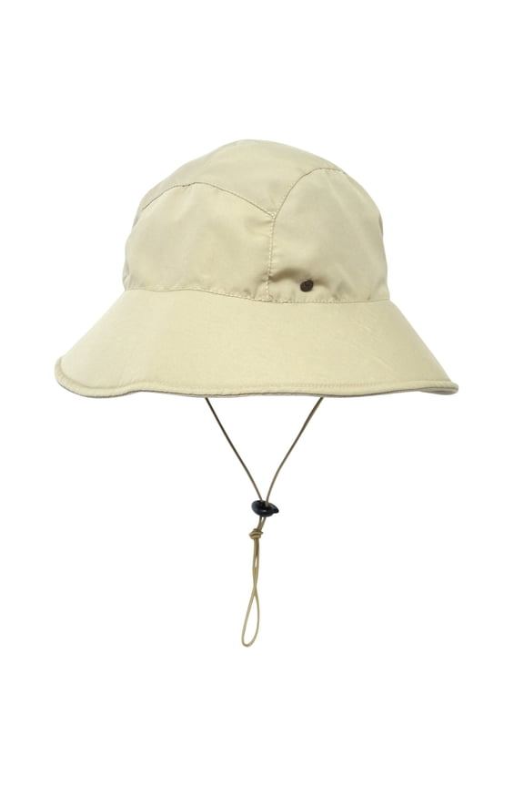 Adult Riverguide Bucket Cap - Adjustable Boonie Hat for Fishing, Camping, and Kayaking - Small/Medium, Khaki