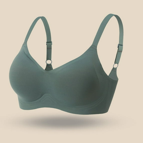 BUIgtTklOP Bras for Women,Woman Ladies Bra without Steel Rings Vest Large Size Lingerie Underwire Nursing Bras Army Green XL