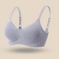 thumbnail image 1 of Buigttklop Bras for Women,Woman Ladies Bra without Steel Rings Vest Large Size Lingerie Underwire Nursing Bras Silver S, 1 of 5