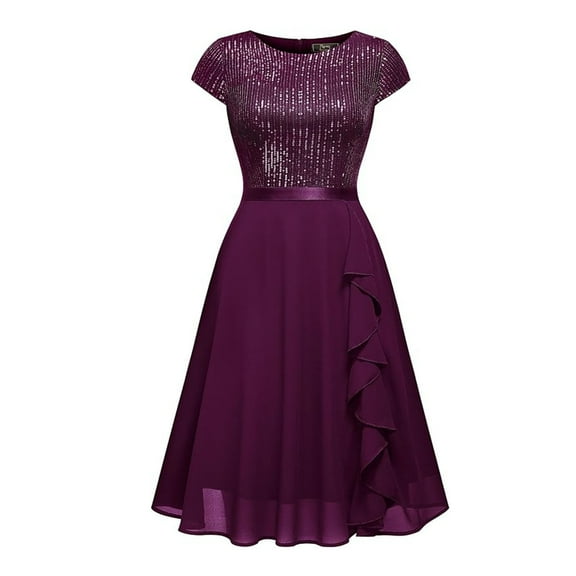 Buigttklop Dress for Women 2024 Women'S Sequin Dress Glitter Dress Sparkly formal Cocktail Dress for Wedding Guest