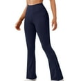 thumbnail image 1 of Buigttklop Flare Leggings,Crossover Yoga Pants with Tummy Control,High-Waisted and Wide Leg, 1 of 4