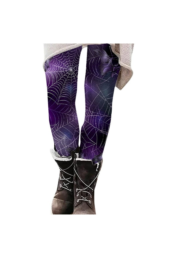 2024 Halloween Leggings for Women Halloween Printed High Waist Workout Plus Size Gym Athletic Running Casual Yoga Pants
