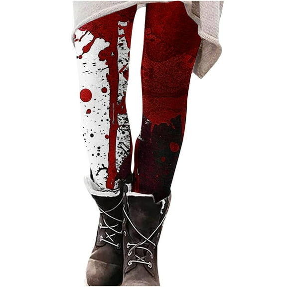 BUIgtTklOP No Boundaries 2024 Halloween Leggings for Women Halloween Printed High Waist Workout Plus Size Gym Athletic Running Casual Yoga Pants