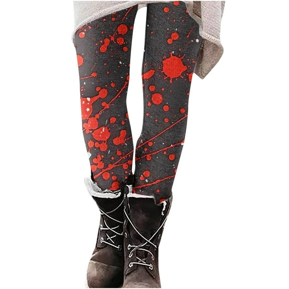 BUIgtTklOP No Boundaries 2024 Halloween Leggings for Women Halloween Printed High Waist Workout Plus Size Gym Athletic Running Casual Yoga Pants