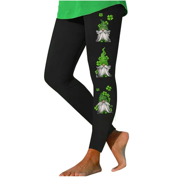 BUIgtTklOP No Boundaries Pants For Women Clearance 2024,Womens Saint Patrick Printing Stretch Leggings Fitness Running Gym Sports Full Length Active Pants
