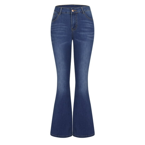 Buigttklop Pants for Women Women'S Spring and Fall Stretch Low Waist Large Flare Low Waist Tight Women'S Stretch