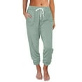 thumbnail image 1 of Buigttklop Pants for Women,Women Casual Elastic Waist Loose Full Length Pants, 1 of 5