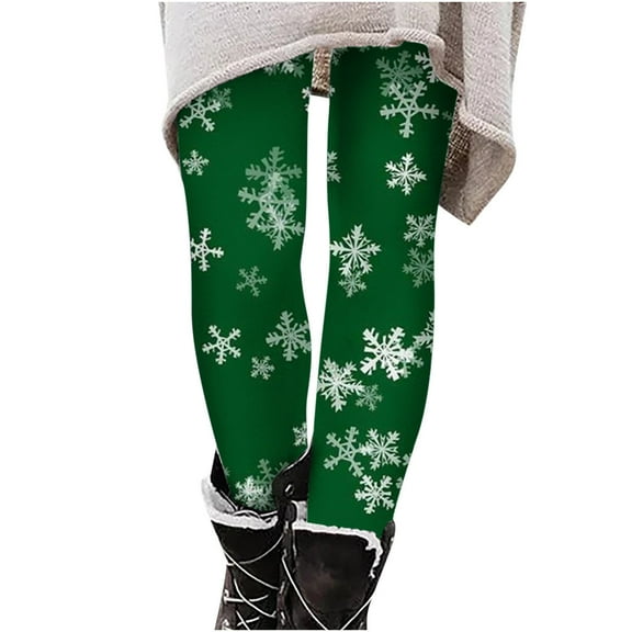 Buigttklop Pants for Women,Women'S Christmas Running Printing Elasticity Pants Workout Leggings Yoga Pants