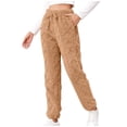thumbnail image 1 of Buigttklop Pants for Women Women'S Casual Solid Elastic Waist Trousers Long Straight Pants, 1 of 6
