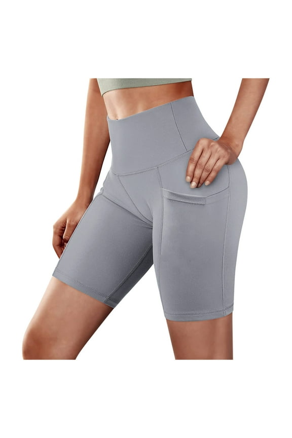 Shorts for Women Plus Size,Women Basic Slip Bike Shorts Compression Workout Leggings Yoga Shorts Pants