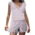 thumbnail image 1 of BUIgtTklOP Swimsuits for Women 2024 One Piece Cap Sleeve V Neck Bathing Suit Built in Bra Swimwear High Waisted Soft Romper, 1 of 6