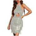 thumbnail image 1 of Buigttklop Wedding Guest Dresses for Women,Women'S Sequin Sparkly Party Dress Cocktail Bodycon Glitter Dresses, 1 of 5