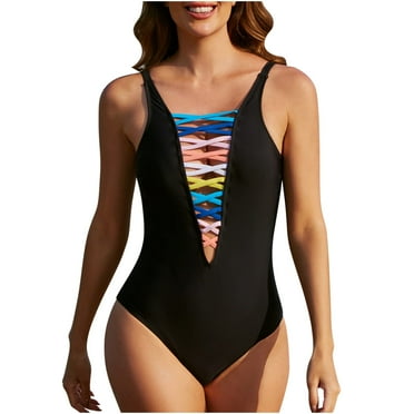 BUIgtTklOP Women Bikini Print Strappy Back Set Swimsuits Plus Size Bathing Suits Tankinis Swimwear