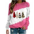 thumbnail image 1 of BUIgtTklOP Women's Christmas Printed Round Neck Long Sleeved Pullover Sweatershirt, 1 of 4