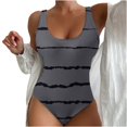 thumbnail image 1 of BUIgtTklOP Women's Seaside Beach Swimwear Printed Summer One-piece Swimsuit, 1 of 3