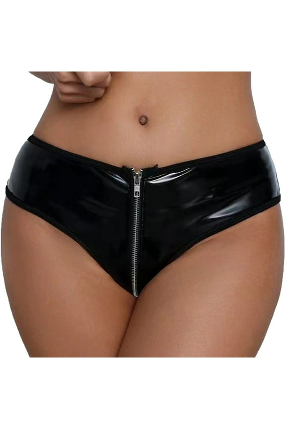 Women's Shiny Metallic Rave Booty Shorts Low Rise Hot Pants Bottom for Raves, Festivals, Dancing