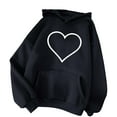 thumbnail image 1 of BUIgtTklOP Women's Winter Hoodie Sweatshirt Pullover Tops Long Sleeved Comfortable, 1 of 4