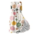 thumbnail image 1 of Buigttklop Womens Summer Dresses Boho Floral Lapel Neck Button Casual A-Line Lace-Up Dress Vacation Beach Flowy Long Dress, 1 of 5