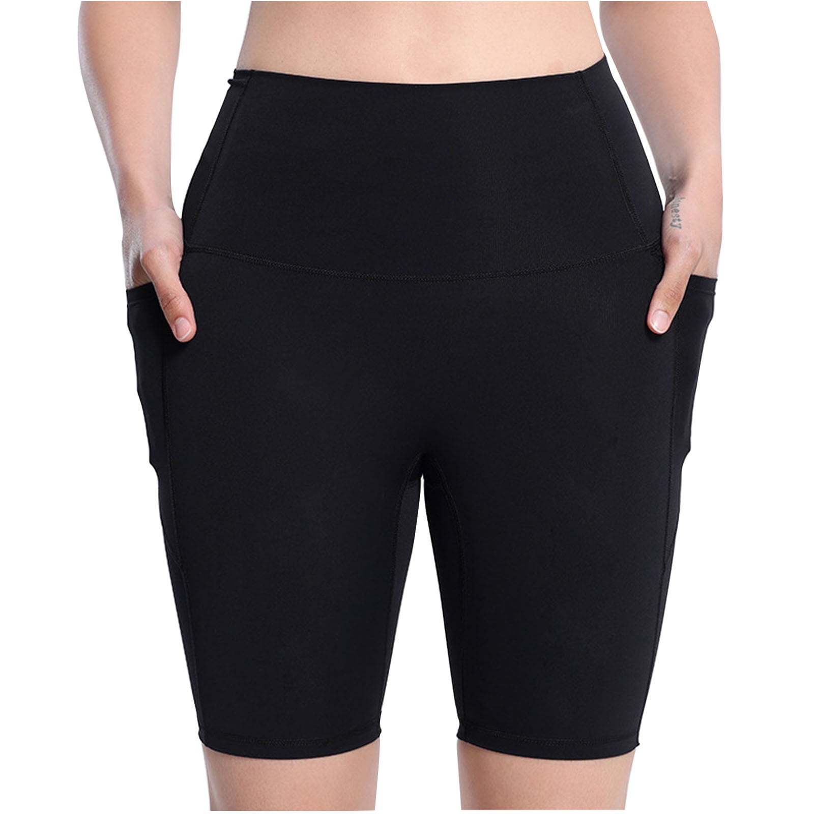 BUIgtTklOP no boundaries Biker Shorts for Women with Pockets