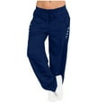 thumbnail image 1 of BUIgtTklOP no boundaries Pants Women Plus Size Winter Wide Leg Yoga Sports Loose Casual Long Pants Trousers, 1 of 6