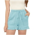 thumbnail image 1 of Buigttklop Summer Short for Women Clearacne Workout Shorts with Loose Fit Drawstring, 1 of 6