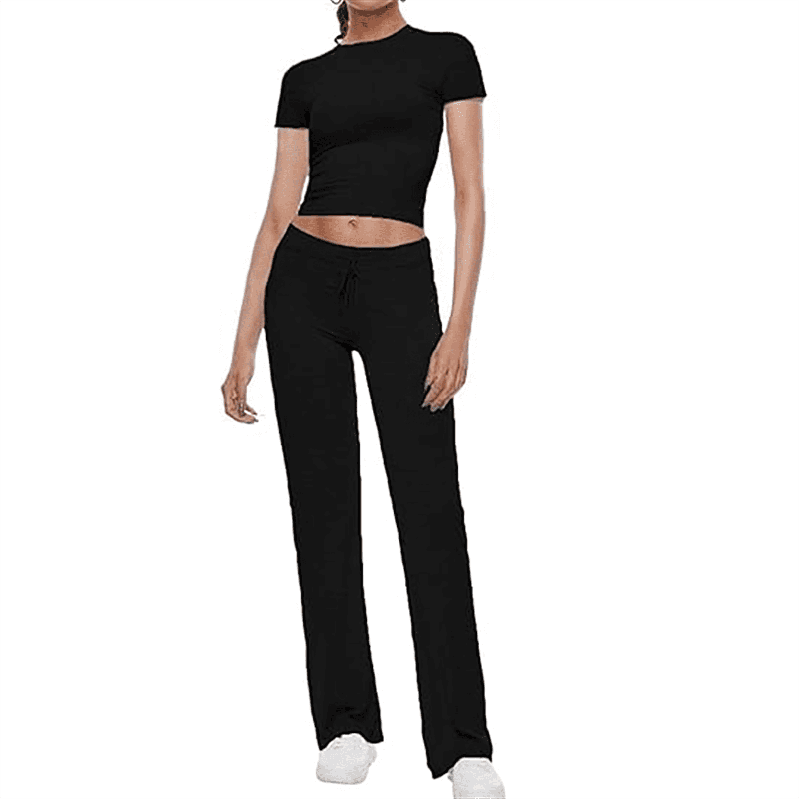 Hixswnu De Las Mujeres 2 Piezas Lounge Sets Algodón Manga Larga