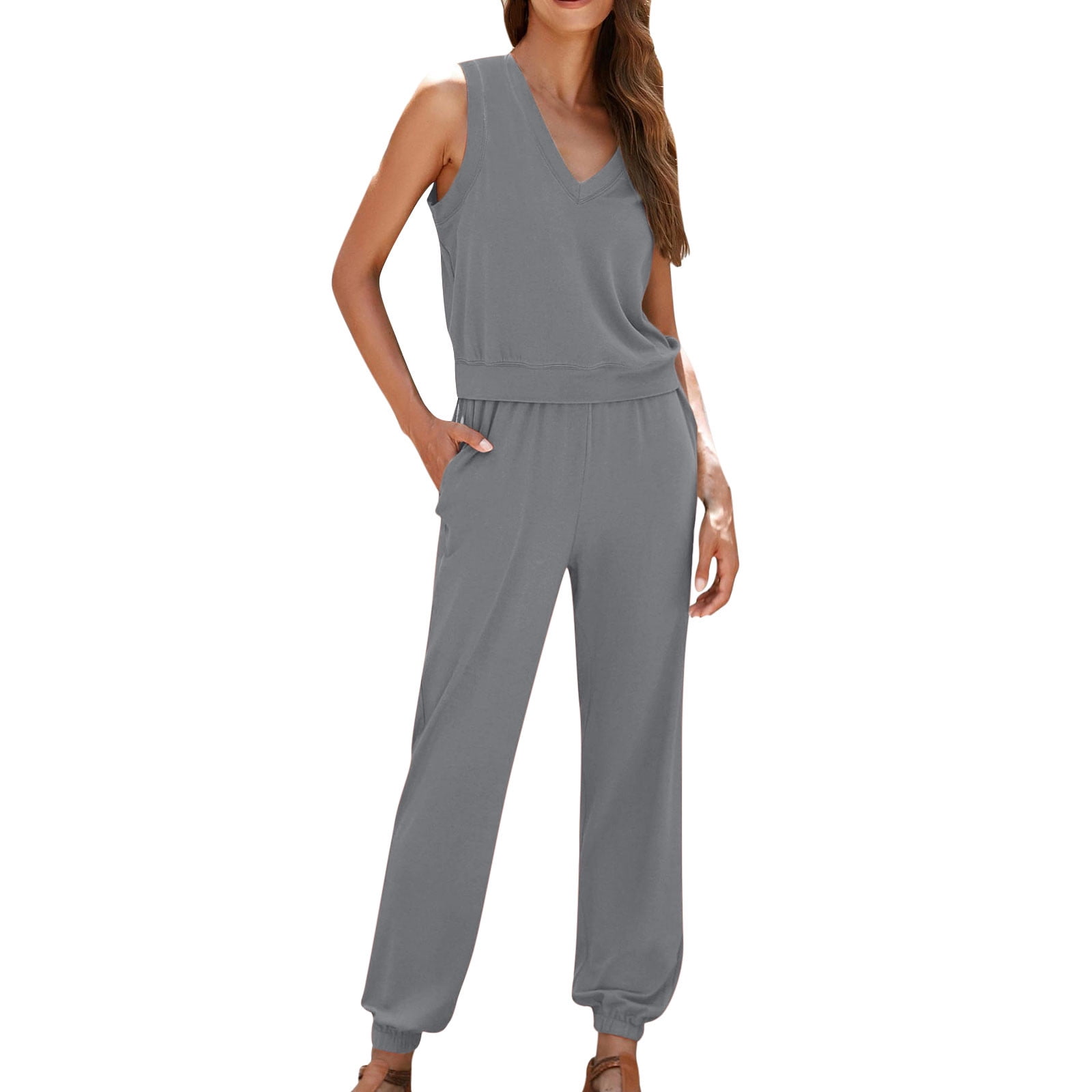 Sleeveless Top and Joggers Set