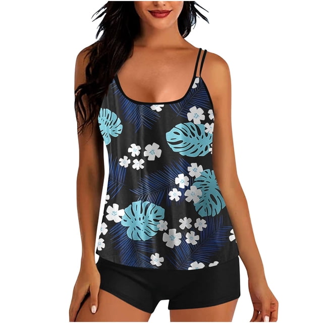 Women's Floral Print Tank Top – Loose Fit Sleeveless Tee For Summer, Casual & Workout
